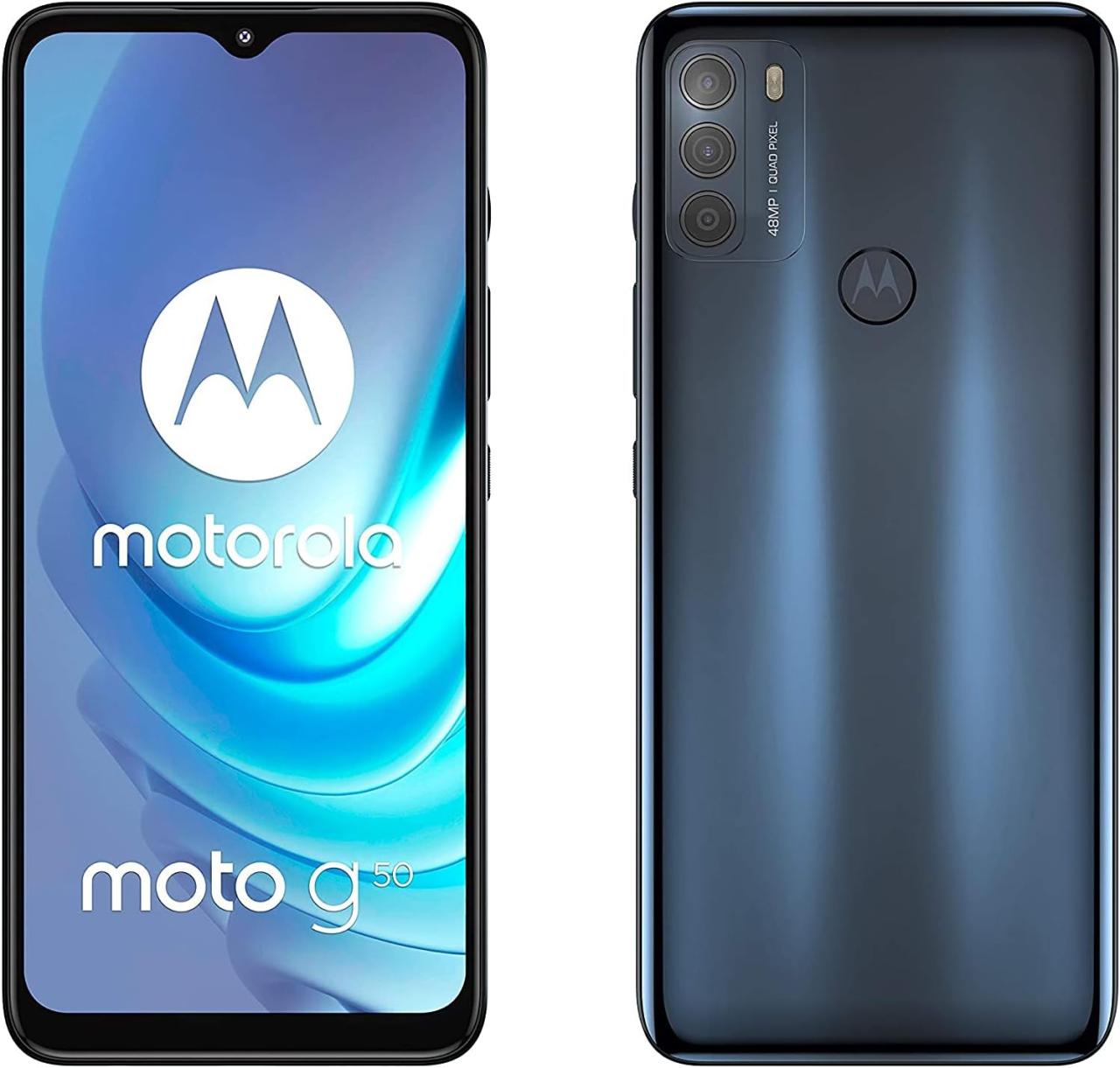 Motorola Moto G50 - Smartphone 128GB, 4GB RAM, Dual Sim, Steel Gray ... Motorola moto x4